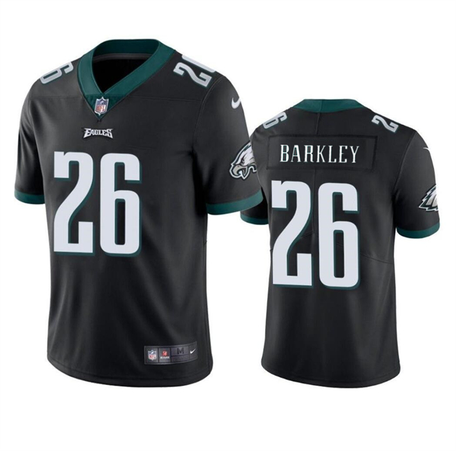 Men's Philadelphia Eagles #26 Saquon Barkley Black Vapor Untouchable Limited Football Stitched Jersey - Click Image to Close